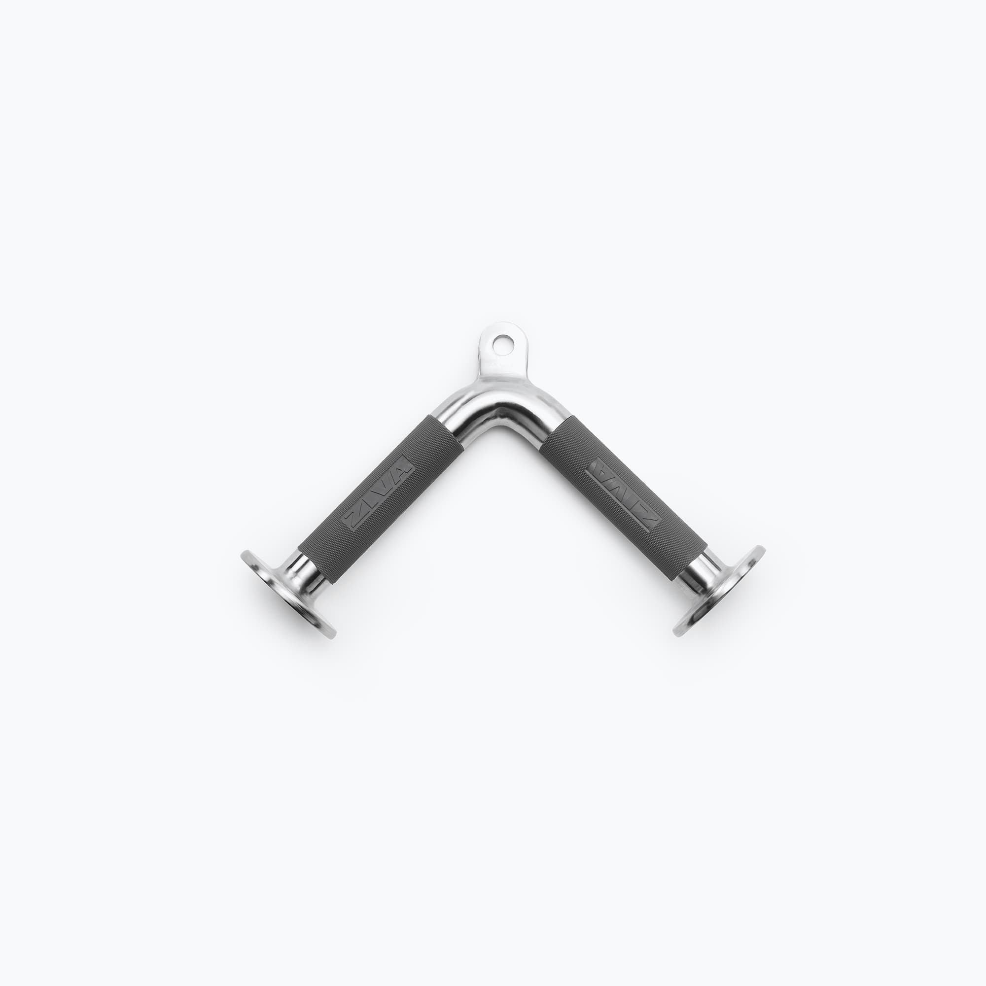 PREMIUM HARD CHROME ANGLED TRICEP BAR WITH PU GRIPS