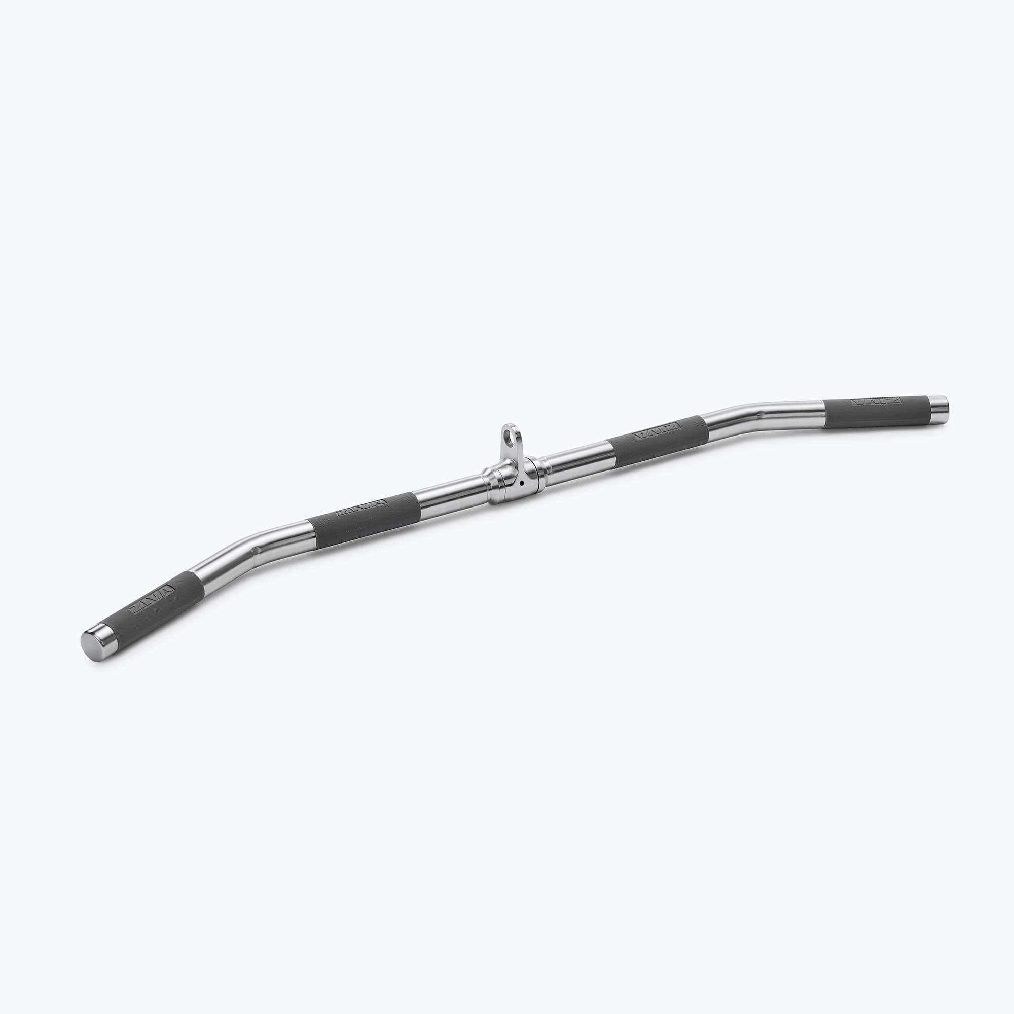 PREMIUM HARD CHROME MEDIUM LAT BAR - 95CM WITH PU GRIPS