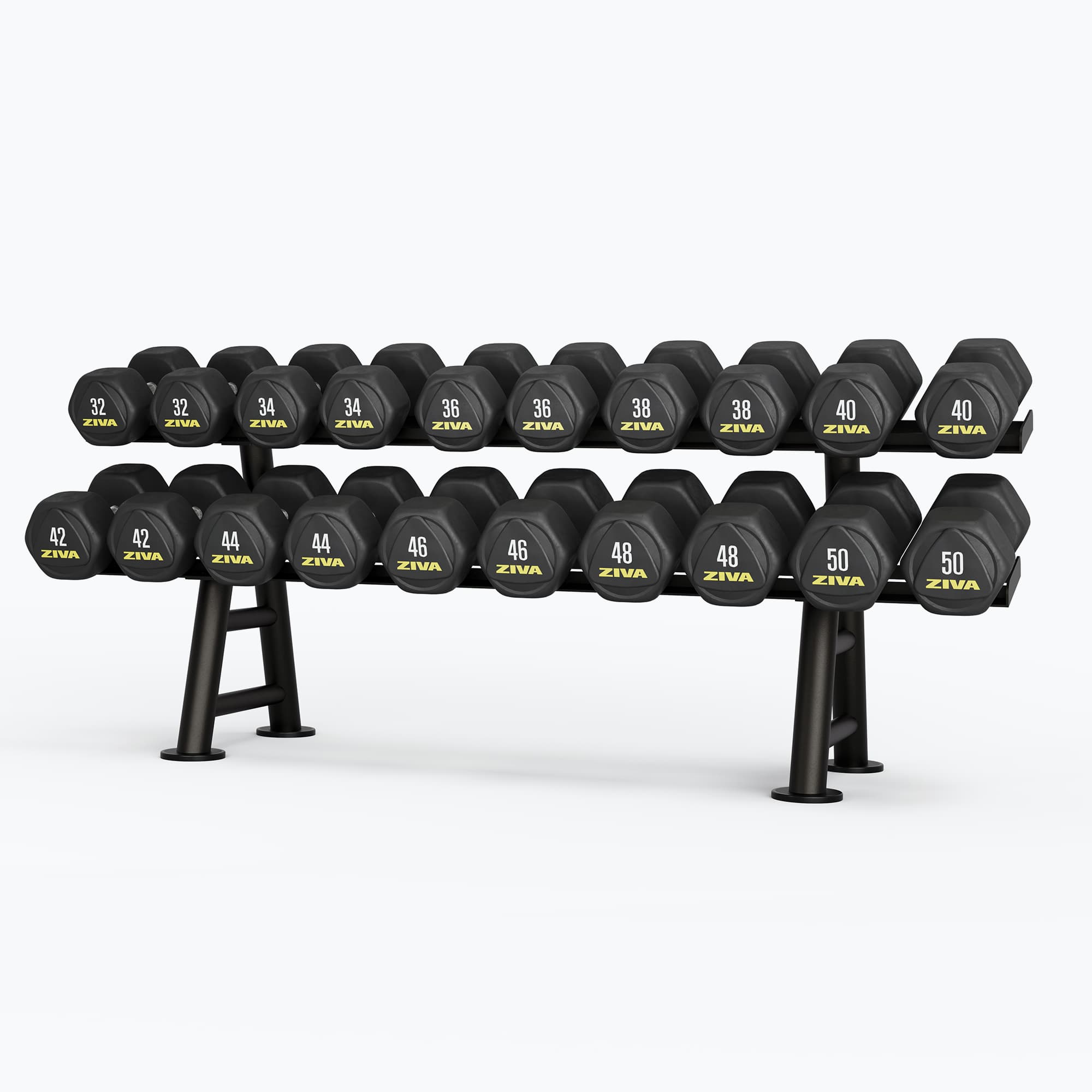 ST 2-TIER, 10-PAIR HEXAGON DUMBBELL RACK