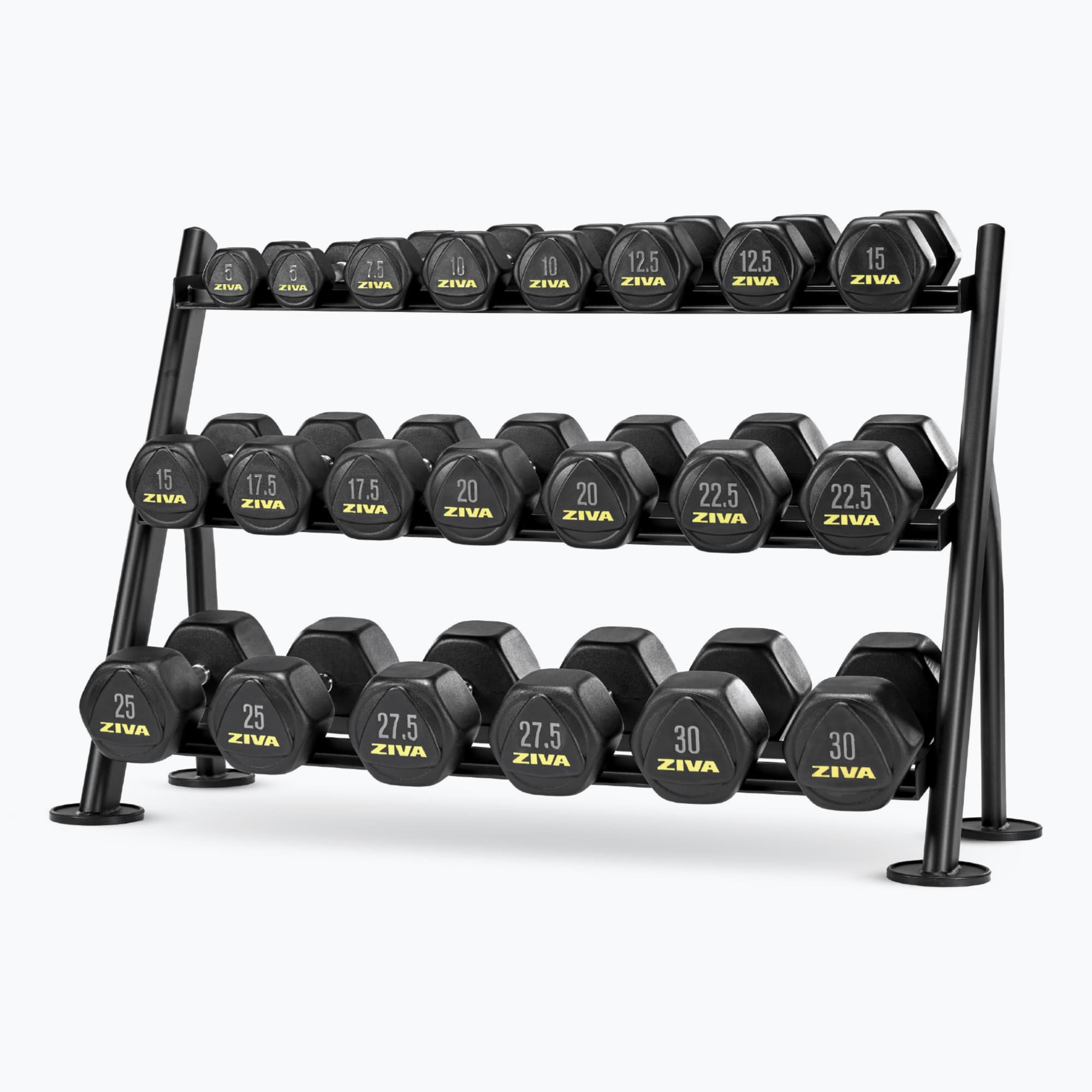 ZIVA 10-PAIR HEXAGON DUMBBELL RACK