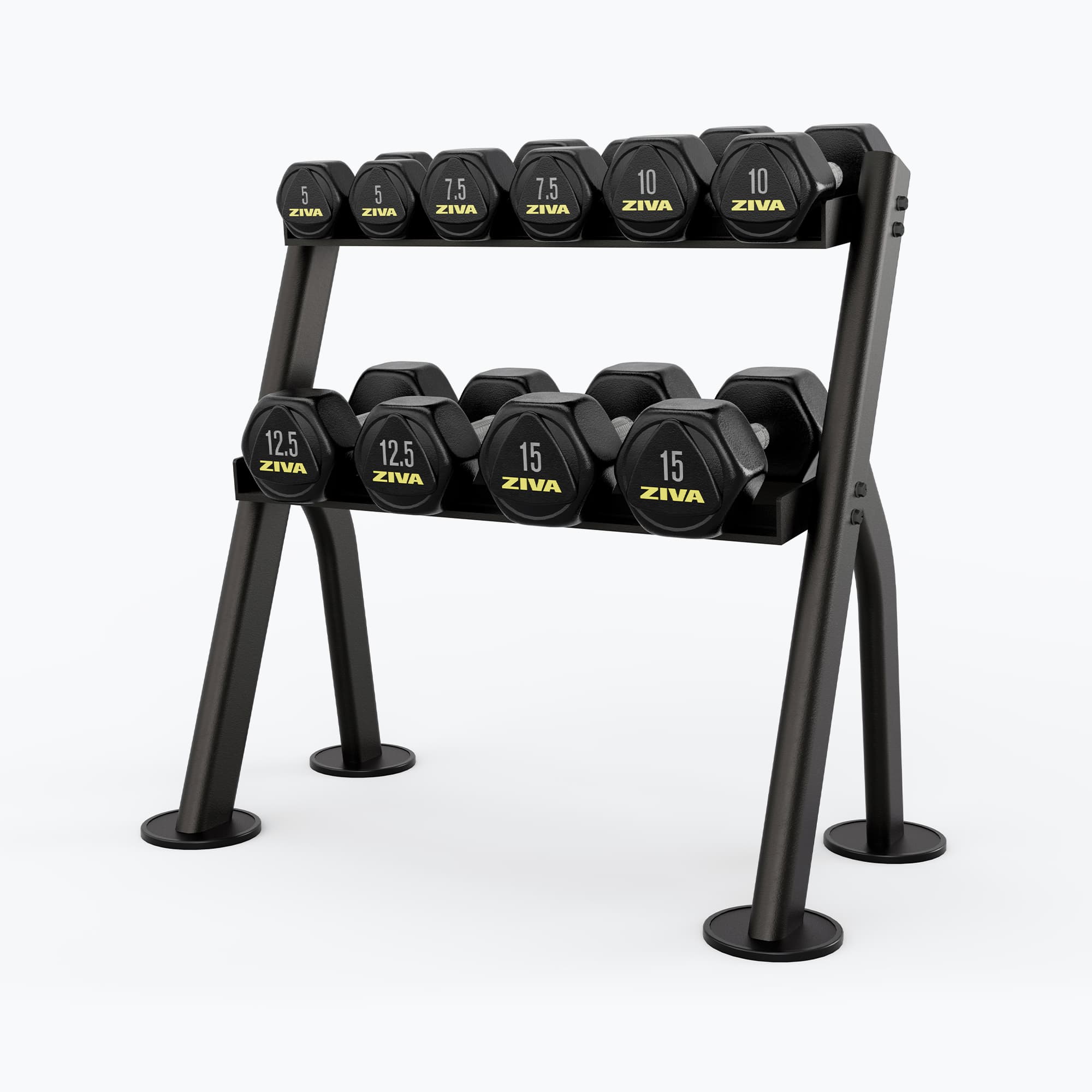 ZIVA 5-PAIR HEXAGON DUMBBELL RACK