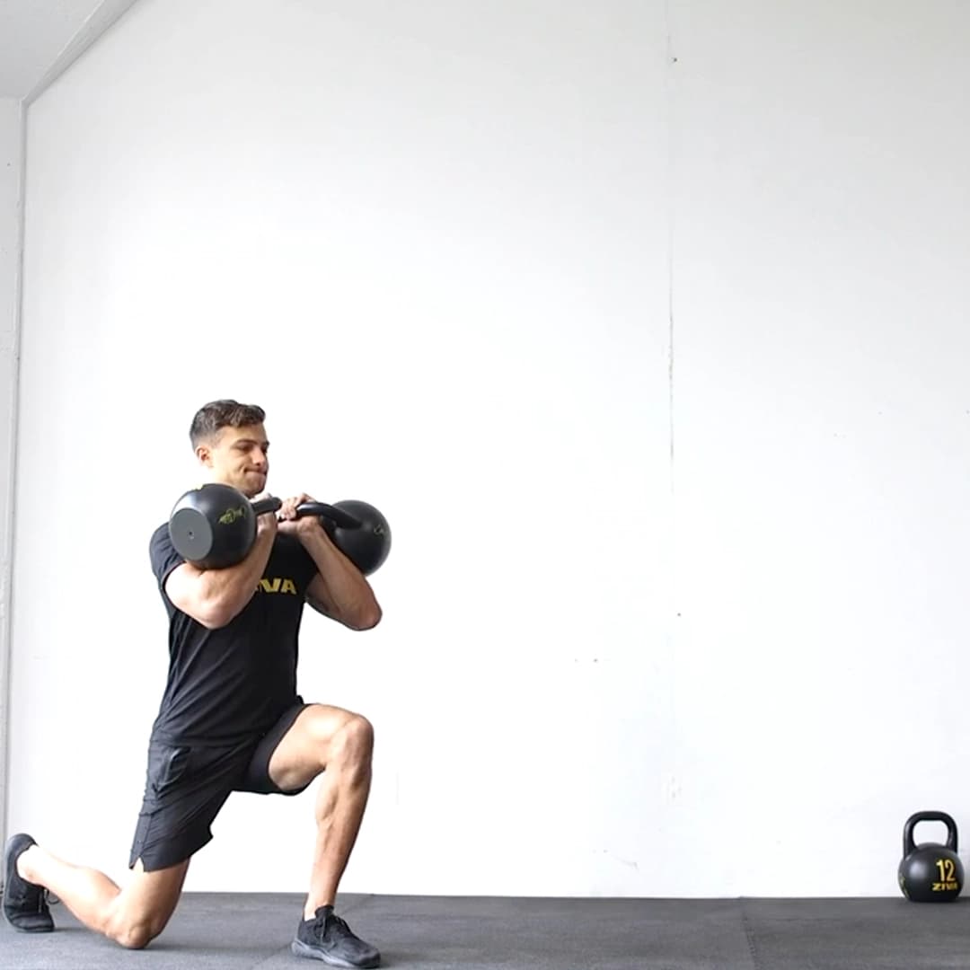Forward Double Rack Lunge